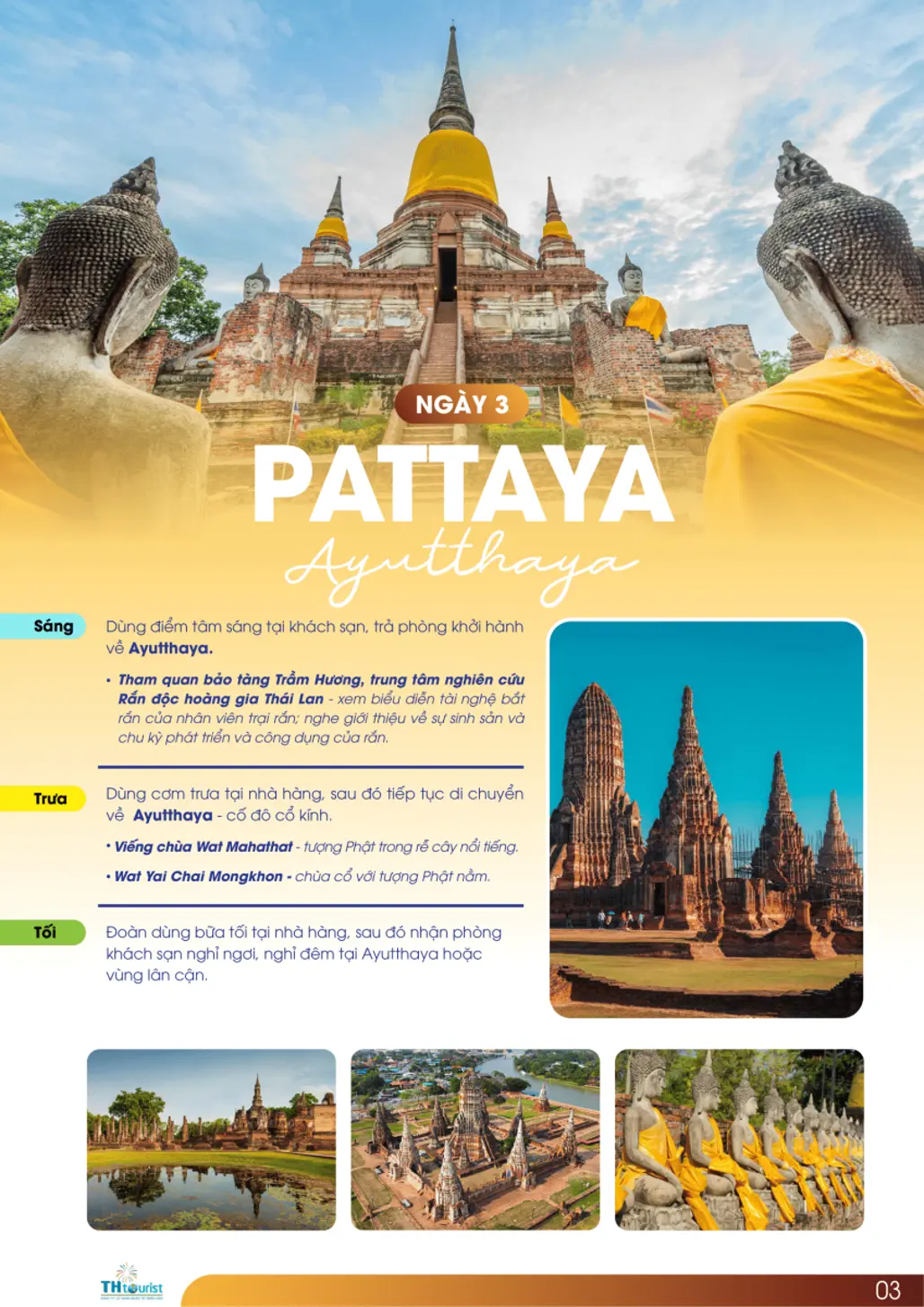 Du Lịch Thái Lan: Pattaya - Ayutthaya - Bangkok 2025