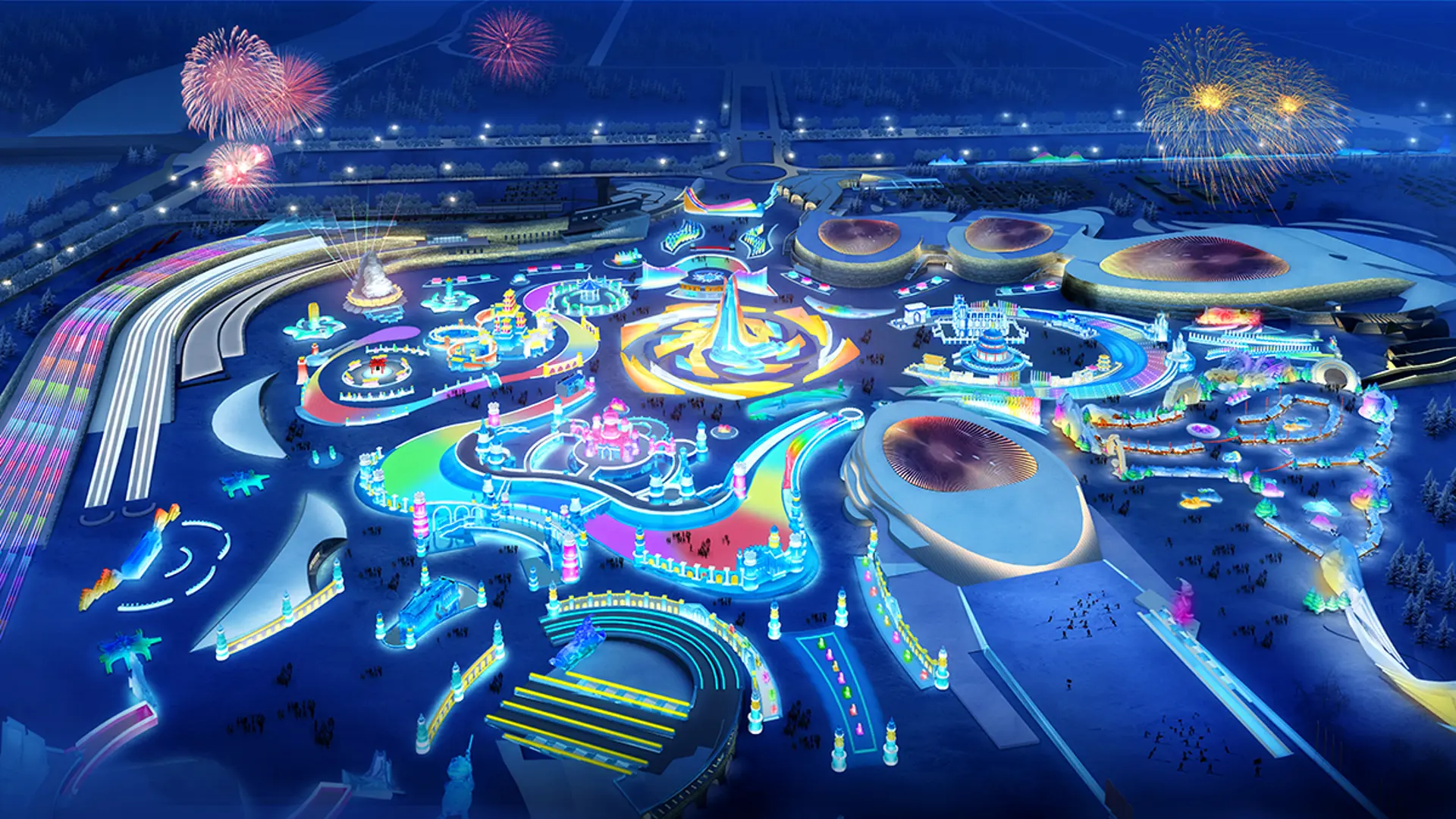 Đại thế giới băng tuyết Cáp Nhĩ Tân – Lễ hội băng đăng lớn nhất thế giới